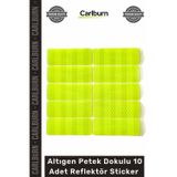 #Reflektör Honeycomb Reflektif Güvenlik Bandı Altıgen Petek Dokulu 10 Adet Reflektör Sticker Seti