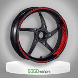 Reflektör Kırmızı Racing Yamaha R25 Uyumlu 1 Set Jant Şeridi