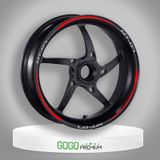 Reflektör Kırmızı Yamaha Mt-07 Uyumlu 1 Set Jant Şeridi