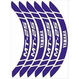 Reflektör Mavi Geniş Yamaha Mt-25 Uyumlu 1 Set Jant Şeridi