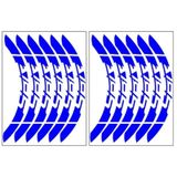Reflektör Mavi Yamaha Ybr Uyumlu Büyük 1 Set Jant Şeridi