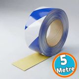 Reflektörlü Bant 5Cm X 5 Metre Mavi Beyaz Gece Görünürlüğü Artıran Güçlü Yapışkanlı Güvenlik Uyarı Şeridi