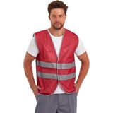 Reflektörlü Iş Güvenlik Ikaz Yeleği - XL - Kırmızı