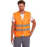 Reflektörlü Iş Güvenlik Ikaz Yeleği - XL - Turuncu
