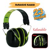 Reflektörlü Reflektif Manşonlu Kulaklık Gürültü Önleme 25 Db Ses Koruma Kulak İşitme Koruyucu