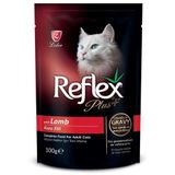 Reflex 100 gr Plus Kuzulu Pouch Kedi Sos İçinde Et Parçacıklı Konserve
