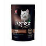 Reflex 100 gr Plus Pouch Gravy Biftekli Soslu Kedi Yaş Maması