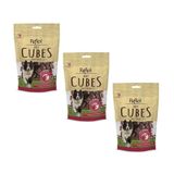 Reflex 3x80 gr Kurutulmuş Beef Cube Biftek Küp Köpek Ödül Maması