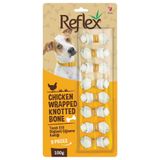 Reflex 8x100 gr Tavuk Etli Düğümlü Köpek Ödül Kemiği