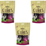Reflex Beef Cubes 80 gr Kurutulmuş Dana Eti Küpleri Doğal İçerik ile Köpekler İçin Lezzetli Ödül