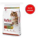 Reflex Beyaz Multicolor Tavuklu Renkli Yetişkin Kedi Maması 1 Kg Açık