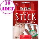 Reflex Biftekli ve Kuzulu Çubuk 3x5 gr 10 Adet Kedi Ödül Maması