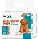 Reflex Care 30 Adet Köpek Çiş Pedi Yapışkanlı Kaymaz Koku Yapmaz Eğitim Pedi Pratik Kullanım