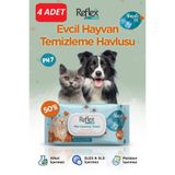 Reflex Care Alaçatı Ice Kokulu Kedi ve Köpekler için Çok Amaçlı Temizleme Mendili*4 PAKET