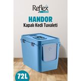 Reflex Care Handor Kapalı Kedi Tuvaleti Lacivert (57,5 x 43,5 x 39 Cm)