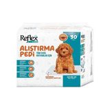 Reflex Care Köpek Çiş Pedi Kaka Pedi Tuvalet Alıştırma Pedi Yapışkanlı Kaymaz Koku Yapmaz Eğitim Pedi 30 Adet Ped