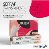Reflex Florex Şeffaf Eldiven L-Xl Beden 100 'Lü