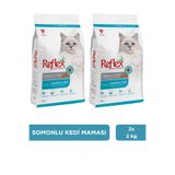 Reflex Kısırlaştırılmış / Sterilised Somonlu ve Pirinçli Kedi Maması 2 kg x 2