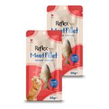 Reflex Meat Fillet Yetişkin Kediler için Ödül Maması Uskumru 30 Gr İkili Paket