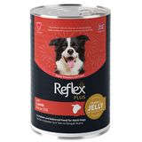 Reflex Plus 400 gr Jelly Kuzu Etli Et Parçacıklı Köpek Konservesi