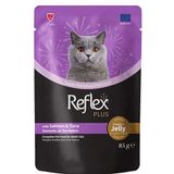 Reflex Plus 85 gr Jöle İçinde Somonlu ve Ton Balıklı Pouch Yetişkin Konserve Kedi Maması