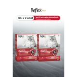 Reflex Plus Aktif Karbon Granüllü Topaklanan Kedi Kumu 10L x 2 Adet