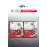 Reflex Plus Aktif Karbon Granüllü Topaklanan Kedi Kumu 6L x 2 Adet