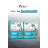 Reflex Plus Aktif Karbonlu Topaklanan Kedi Kumu 10L x 2 Adet