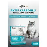 Reflex Plus Aktif Karbonlu Topaklanan Kedi Kumu 10L