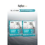 Reflex Plus Aktif Karbonlu Topaklanan Kedi Kumu 6L x 2 Adet