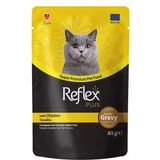 Reflex Plus Alutray 85 gr Soslu Tavuklu Yetişkin Kedi Maması