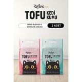 Reflex Plus Bebek Pudrası & Marsilya Sabunu Kokulu Tofu Kedi Kumu 7L x 2 Adet