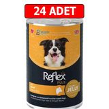 Reflex Plus Beef Dana Etli Köpek Konserve 24Adet 400Gr Chunks İn Jelly Köpek Yaş Mama Jöle İçinde Et