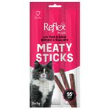 Reflex Plus Biftek ve Kuzu Etli Tahılsız Kedi Ödül Çubuğu, 3x5g