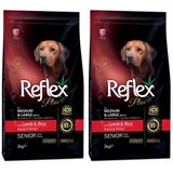 Reflex Plus Büyük Orta Irk Kuzulu Yaşlı Köpek Maması 3 kg (2 paketi)