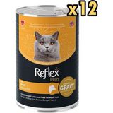 Reflex Plus Dana Etli Sos Içinde Et Parçacıklı Kedi Konservesi 400 gr x 12 Adet