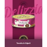 Reflex Plus Delizzia Gravy Sos İçinde Tavuklu & Ciğerli Yetişkin Kedi Konserve Maması 85 gr