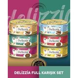 Reflex Plus Delizzia Karışık Yetişkin Kedi Maması Seti 6X85 Gram