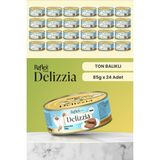Reflex Plus Delizzia Pate Ton Balıklı Kıyılmış Yetişkin Kedi Konserve Maması Seti 24x85 gr