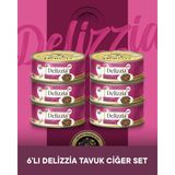 Reflex Plus Delizzia / Sos İçinde Parça Etli Tavuklu & Ciğerli Yetişkin Kedi Maması 85g x 6 Adet