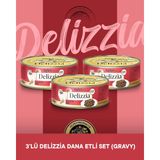 Reflex Plus Delizzia Yetişkin Dana Etli Gravy Kedi Maması 3x85 gram
