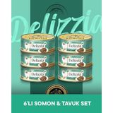 Reflex Plus Delizzia Yetişkin Somonlu-Tavuklu Gravy Kedi Maması 6x85 gram