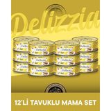 Reflex Plus Delizzia Yetişkin Tavuklu Pate Kedi Maması 12x85 gram
