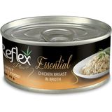 Reflex Plus Essential Tavuk Göğüs Yetişkin Kedi Konserve Maması Seti 6x70 gr - 6X70GR