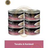 Reflex Plus Essential Tavuk & Karides Yetişkin Kedi Konserve Maması Seti 6x70 gr - 6X70GR