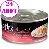 Reflex Plus Essential Ton Balığı Karides 24x70 gr Kedi Konservesi