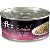 Reflex Plus Essential Ton Balık & Karides Yetişkin Kedi Konserve Maması 70 gr
