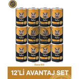 Reflex Plus Gravy Sos İçinde Et Parçacıklı Dana Etli Yetişkin Kedi Konserve Maması Seti 12x400 gr - 12X400GR