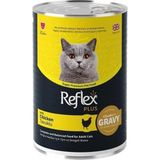 Reflex Plus Gravy Tavuklu 400 Gr Yetişkin Konserve Kedi Maması