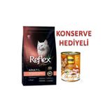 Reflex Plus Hairball & Indoor Somonlu Yetişkin Kedi Maması 1.5 Kg + Konserve Hediyeli